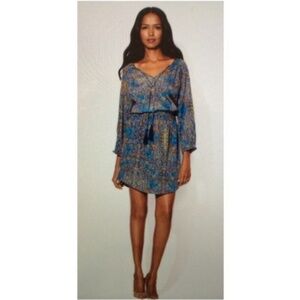 💕ALEX+ALEX💕 Long Sleeve Pattern Tassel Shirt Dress Large